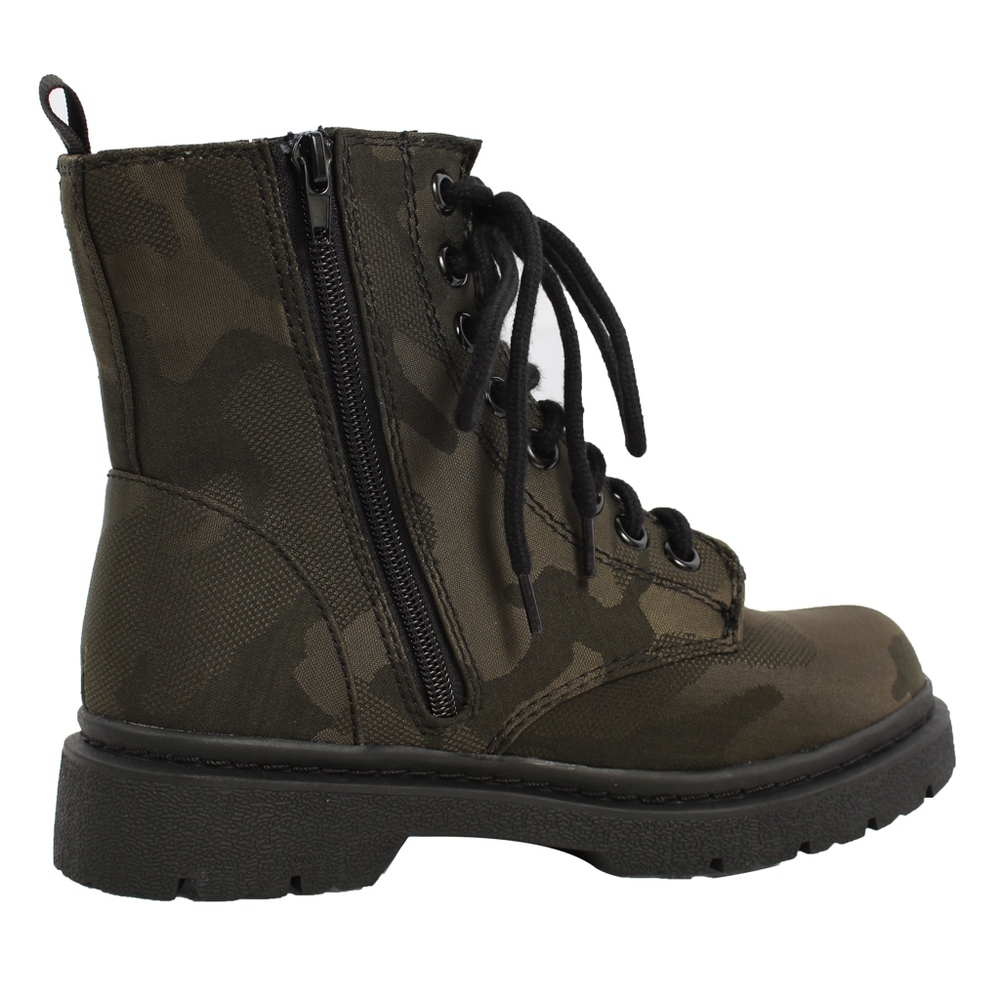 Camouflage Lace Up Lug Sole Military Boot - Picture 6 of 7